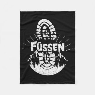 Wandern in Füßen Deutschland Urlaubswandern Fleecedecke