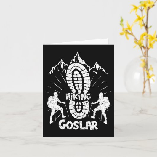 Wandern in Goslar Deutschland Urlaub für Wanderer Karte (Gelbe Blume)