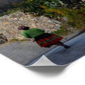 Wandern in Ollantaytambo, Peru Poster (Ecke)