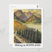 Wandern in Schottland Postkarte (Vorne/Hinten)