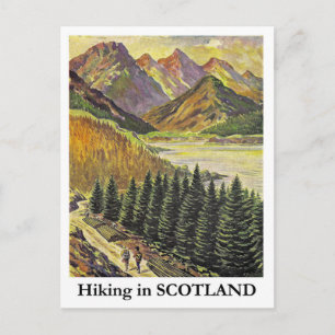 Wandern in Schottland Postkarte