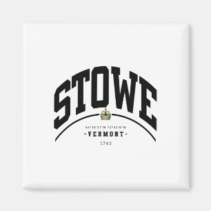 Wandern in Stowe Vermont Stowe Souvenir Retro Berg Magnet