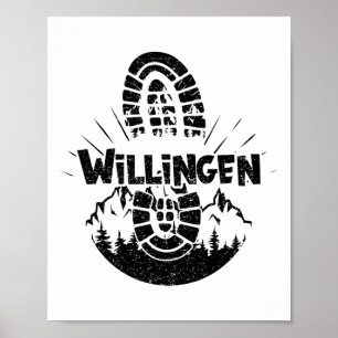 Wandern in Willingen Deutschland Ausflugsfahrer Poster