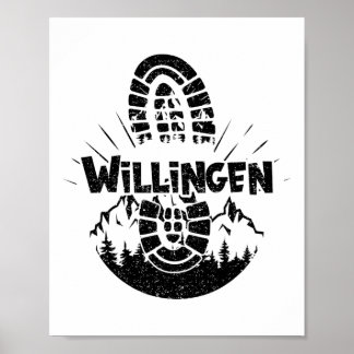 Wandern in Willingen Deutschland Ausflugsfahrer Poster