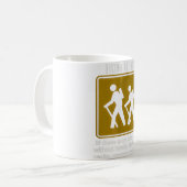 Wandern ist billiger als sonniges Wandern Kaffeetasse (Vorderseite Links)