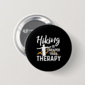Wandern ist billiger als Therapie Button (Vorne & Hinten)