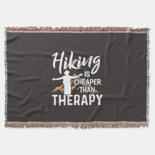 Wandern ist billiger als Therapie Decke (Vorderseite)