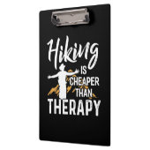 Wandern ist billiger als Therapie Klemmbrett (Links)