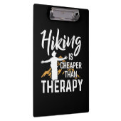 Wandern ist billiger als Therapie Klemmbrett (Rechts)