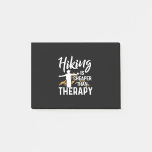Wandern ist billiger als Therapie Post-it Klebezettel