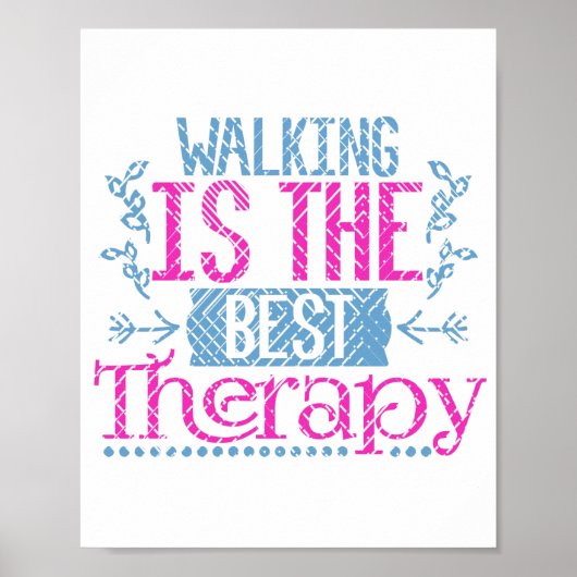 Wandern ist das beste Therapieangebot Poster (Vorne)