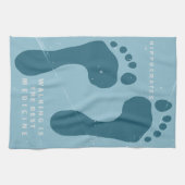 Wandern ist die beste Medizin, die Hippokrates zit Geschirrtuch (Horizontal)