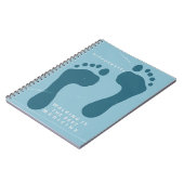 Wandern ist die beste Medizin, die Hippokrates zit Notizblock (Linke Seite)