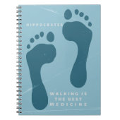 Wandern ist die beste Medizin, die Hippokrates zit Notizblock (Vorderseite)