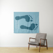 Wandern ist die beste Medizin, die Hippokrates zit Wandteppich (Beispiel (Horizontal))