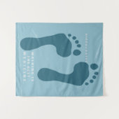 Wandern ist die beste Medizin, die Hippokrates zit Wandteppich (Vorderseite (Horizontal))