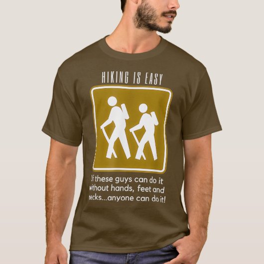 Wandern ist einfach T Shirt Funny Backpacking T-Sh (Vorderseite)