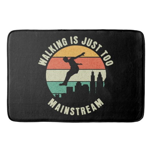 Wandern ist einfach zu Mainstream Badematte (Vorderseite)