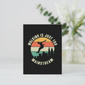 Wandern ist einfach zu Mainstream Begleitkarte (Stehend Vorderseite)