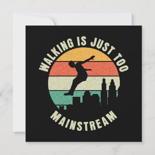 Wandern ist einfach zu Mainstream Einladung (Rückseite)