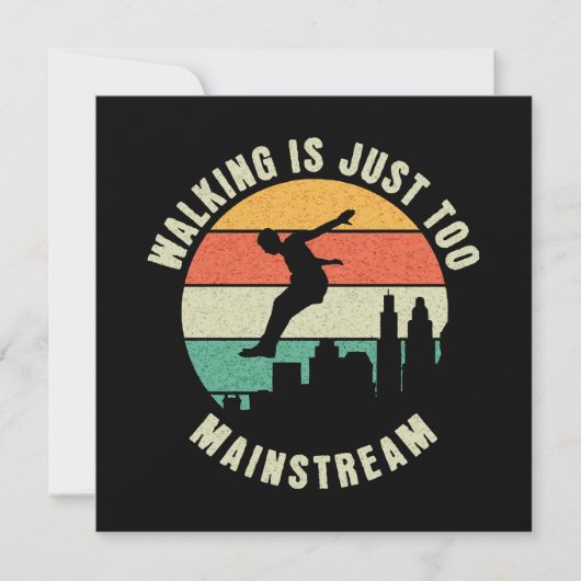 Wandern ist einfach zu Mainstream Einladung (Vorderseite)