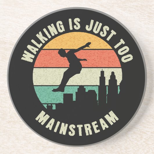 Wandern ist einfach zu Mainstream Getränkeuntersetzer (Vorne)
