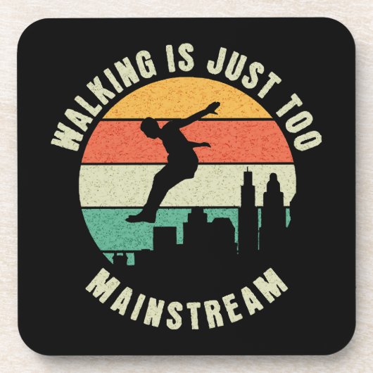 Wandern ist einfach zu Mainstream Getränkeuntersetzer (Vorderseite)
