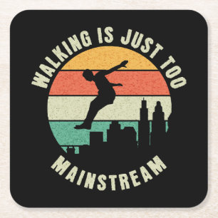 Wandern ist einfach zu Mainstream Rechteckiger Pappuntersetzer