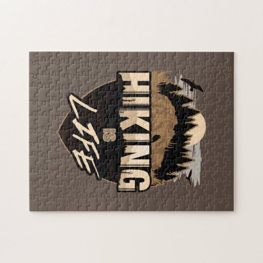 Wandern ist Leben Puzzle (Horizontal)