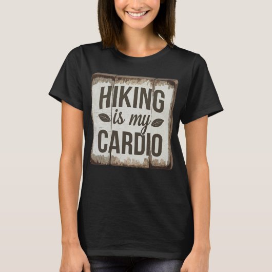 Wandern ist mein Cardio T-Shirt (Vorderseite)