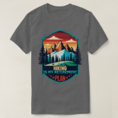 Wandern ist mein Cooler Plan für den Ruhestand T-Shirt (Design vorne)