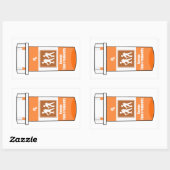 Wandern ist mein Medikament Rechteckiger Aufkleber (Blatt)