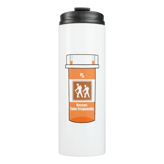 Wandern ist mein Medikament Thermosbecher (Vorderseite)