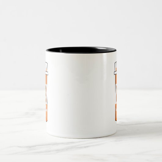 Wandern ist mein Medikament Zweifarbige Tasse (Mittel)