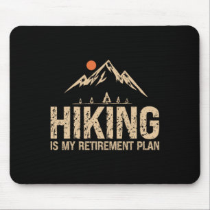 Wandern ist mein Rentenplan Wandern Lustiger Wande Mousepad