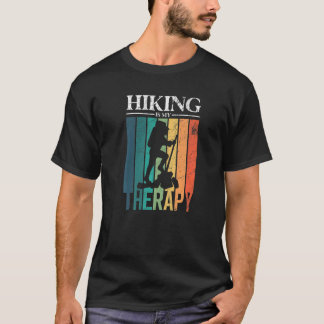 Wandern ist meine Therapie Silhouette Hiker T-Shirt