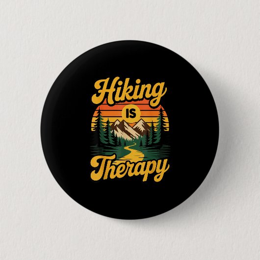 Wandern ist Therapie Button (Vorderseite)