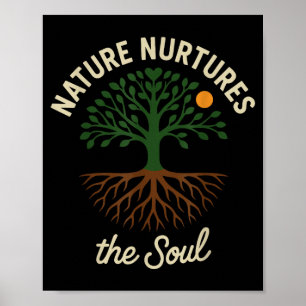 Wandern ist Therapie lustiger Outdoor-Naturpfad Poster