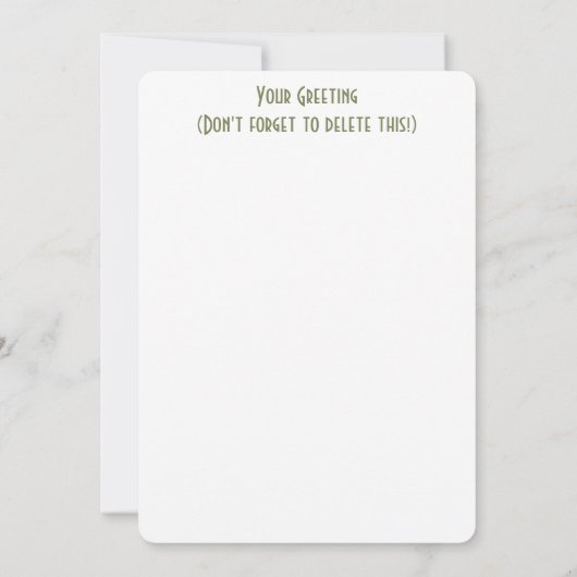 WANDERN KARTE (Rückseite)