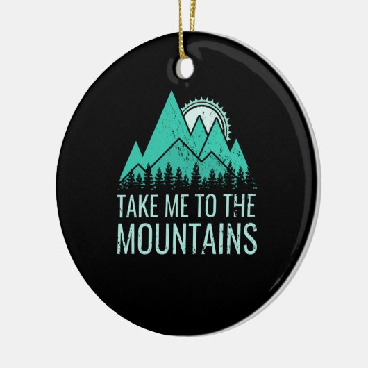 Wandern Keramik Ornament (Links)