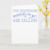 Wandern Klettern Die Berge rufen Karte (Gelbe Blume)