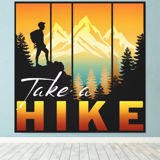 Wandern Leinwanddruck (Insitu (Holzboden))