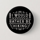 Wandern lustige Introvertierte Wanderer Retro Vint Button (Vorderseite)
