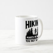 Wandern macht mich glücklich, dass du nicht so vie kaffeetasse (VorderseiteRechts)