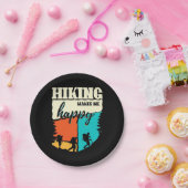 Wandern macht mich glücklich pappteller (Party)