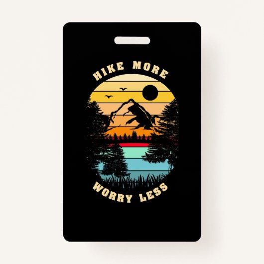 Wandern macht sich weniger Sorgen Ausweis (Vorderseite)