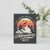 Wandern macht weniger Sorgen, Wanderabenteuer Postkarte (Stehend Vorderseite)