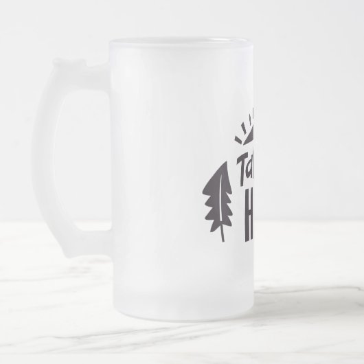 Wandern Mattglas Bierglas (Links)