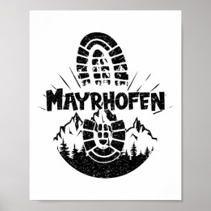 Wandern Mayrhofen Tirol Österreich Urlaub Poster