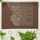 Wandern mehr Berge weiß Geschirrtuch (Gefaltet)